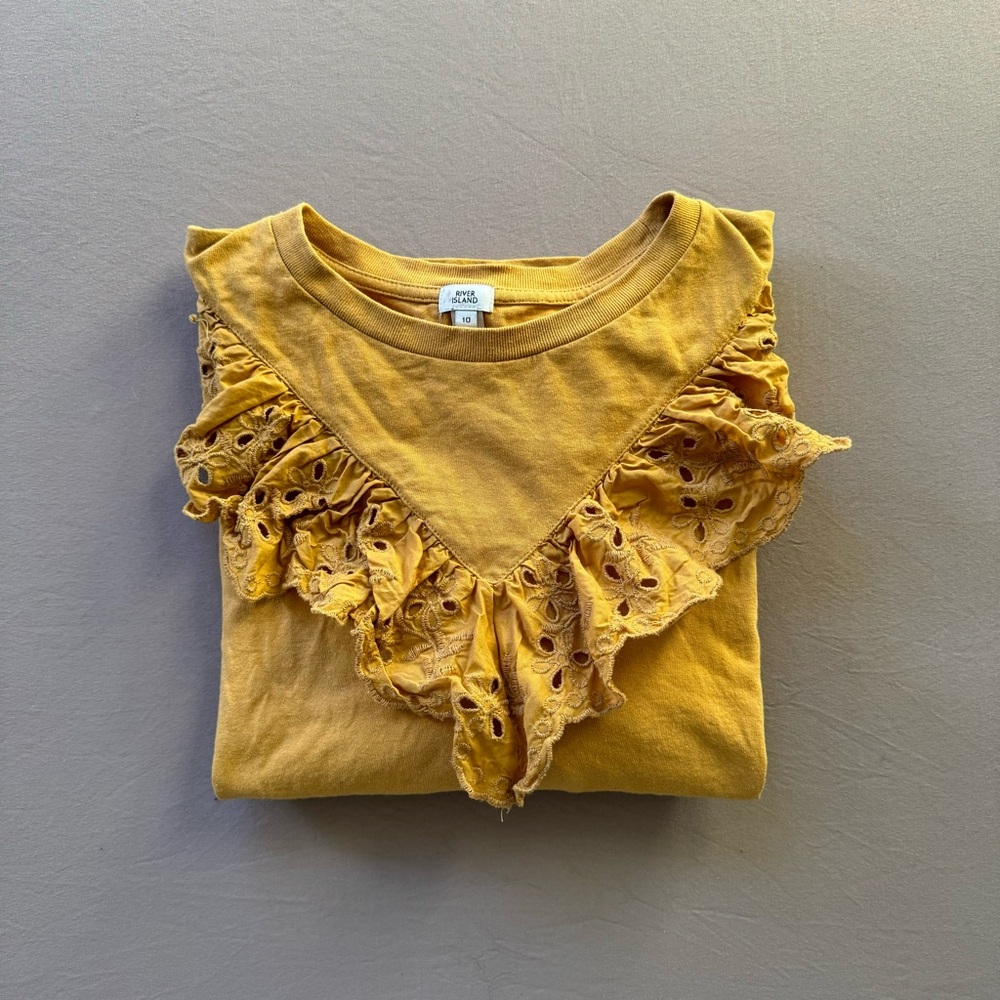 Bohemian Ruffled Long Sleeve Tee